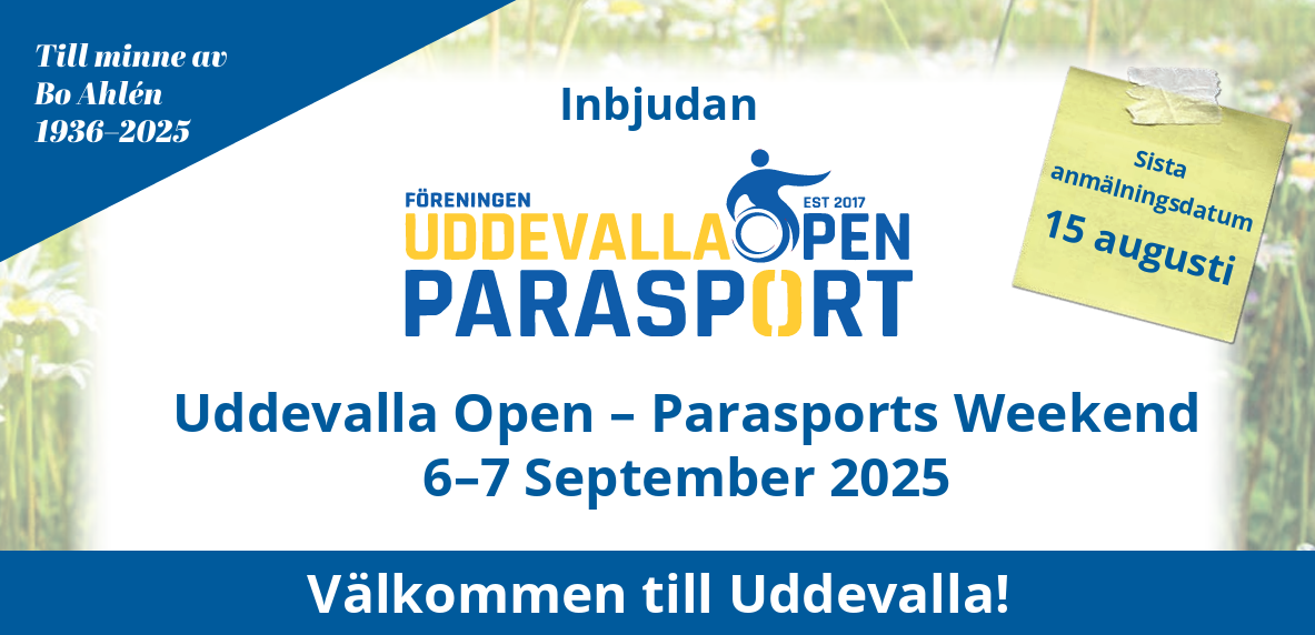 Logga Uddevalla Open Parasports Weekend