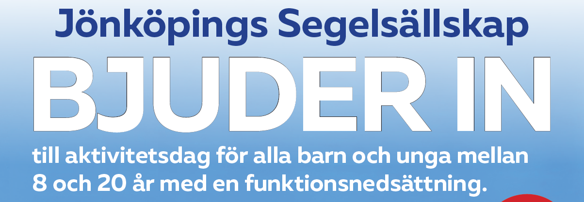 Jönköpings Segelsällskap bjuder in till aktivitetsdag.