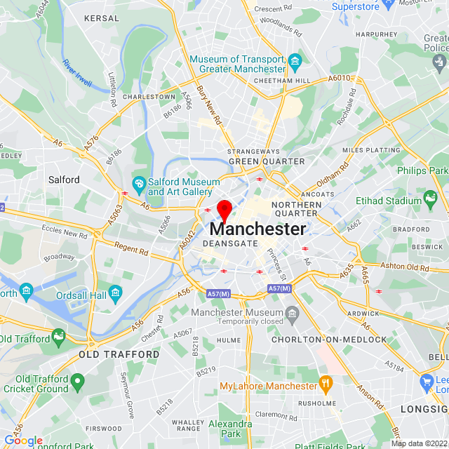 Manchester office map
