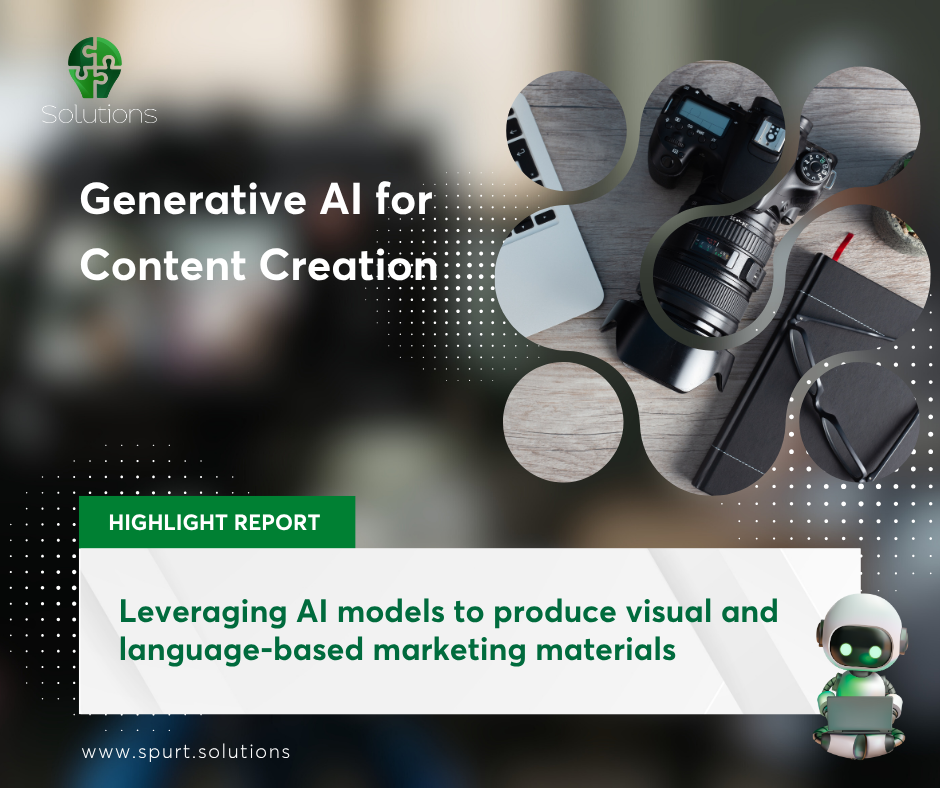 Generative AI for Content Creation: Leveraging AI models to produce visual and language-based marketing materials​