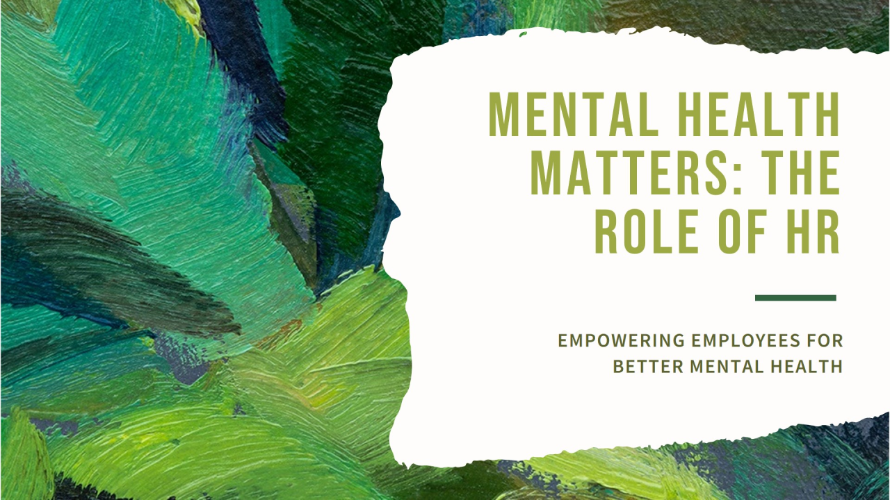 The Role of HR in Mental Health – Spurt! as a case study
