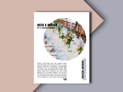 Graphic design, poster / flyer for Urbane services