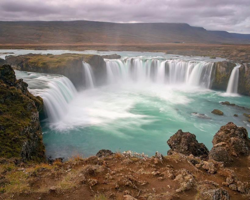 The best of Iceland's waterfalls: Goðafoss.