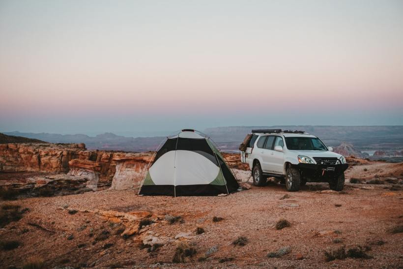 Take a tent or sleep in your car!