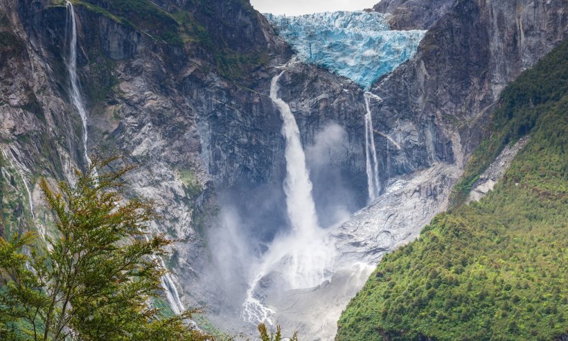 The Hanging Glacier in Queulat National Park is one of the best hikes to do when visiting Patagonia.