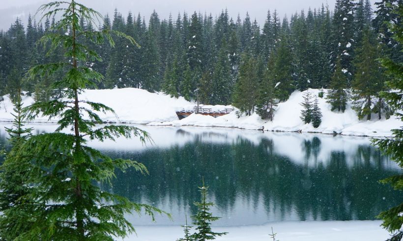 Gold Creek Pond is one of the most popular winter hikes in Washington.
