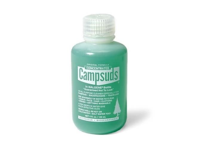 Campsuds Biodegradable Soap, $4. Available on Amazon. 