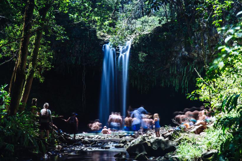 Twin Falls is one of the best hikes in Maui. 