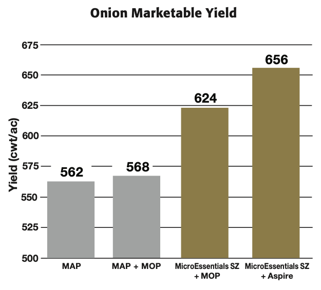 Performance Acre™ - Onion Balanced Crop Nutrition - Results