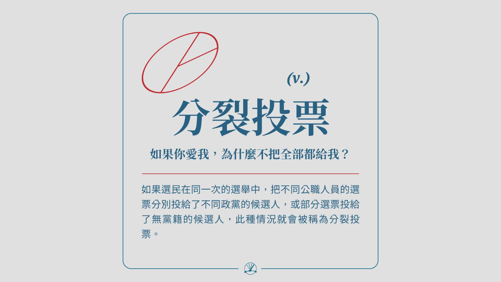 分裂投票：如果你愛我，為什麼不把全部都給我？