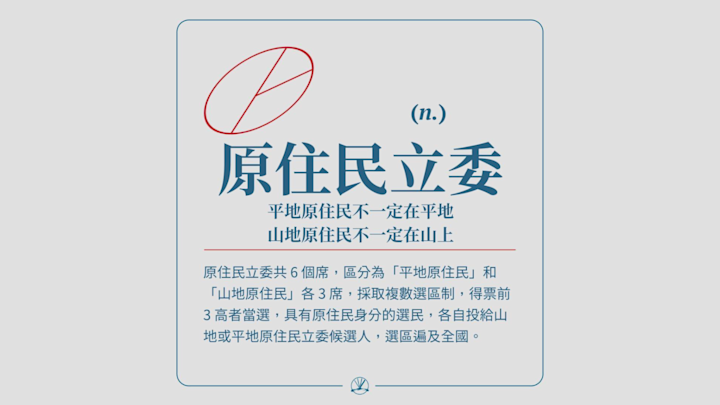 原住民立委:平地原住民不一定在平地 山地原住民不一定在山上