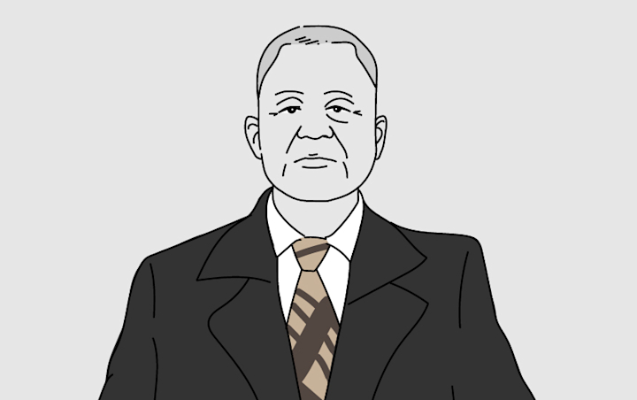 倒臥在血泊中的前高雄縣長——余登發