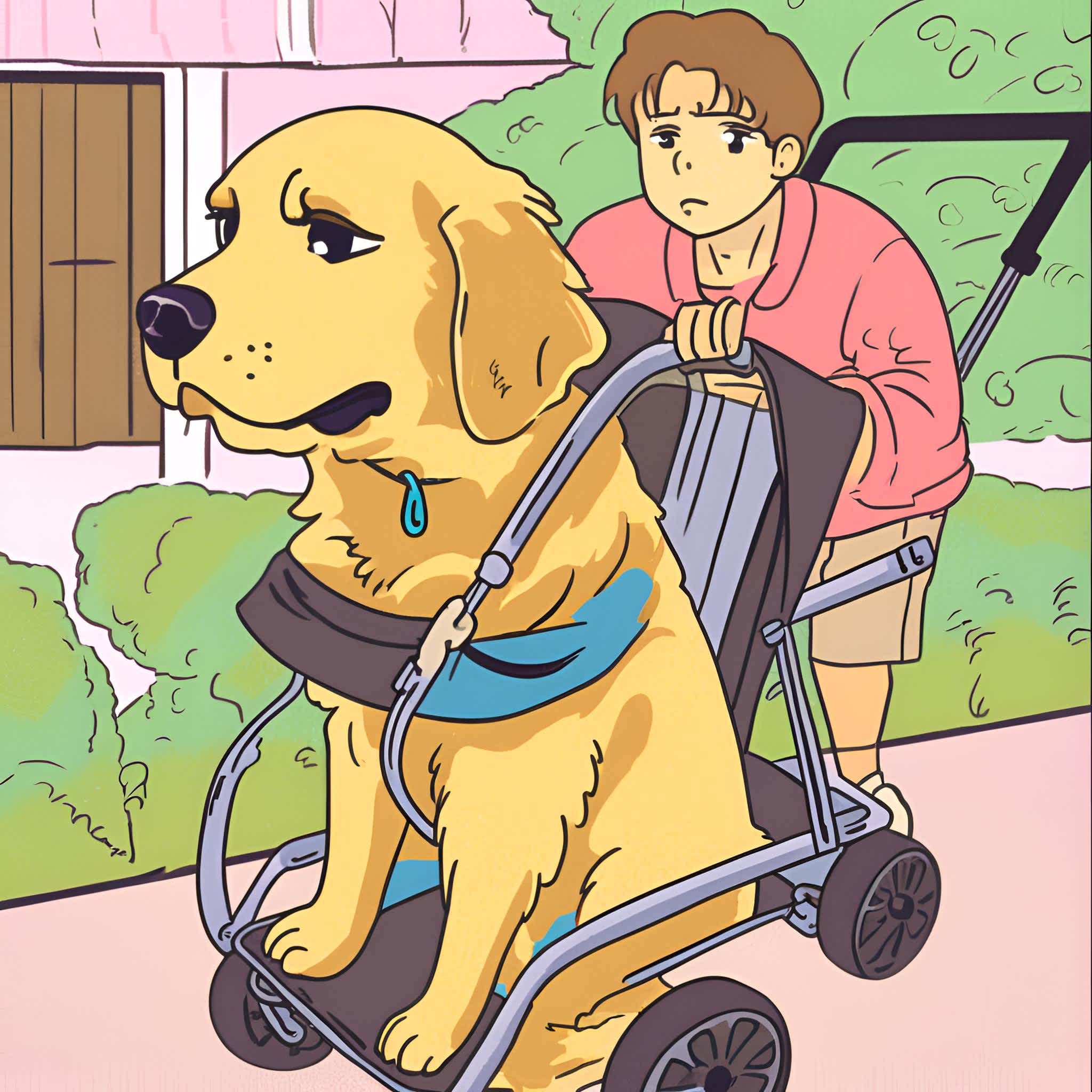 管委會強制黃金獵犬坐推車 法院:避免失控屬合理管制
