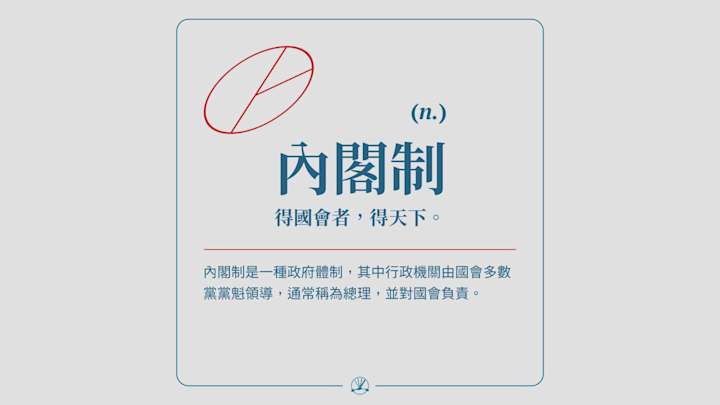 內閣制:得國會者,得天下