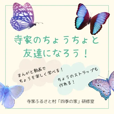 寺家のちょうちょと友だちになろう!