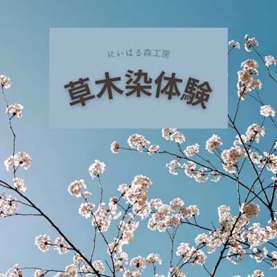「にいはる森工房」の草木染体験