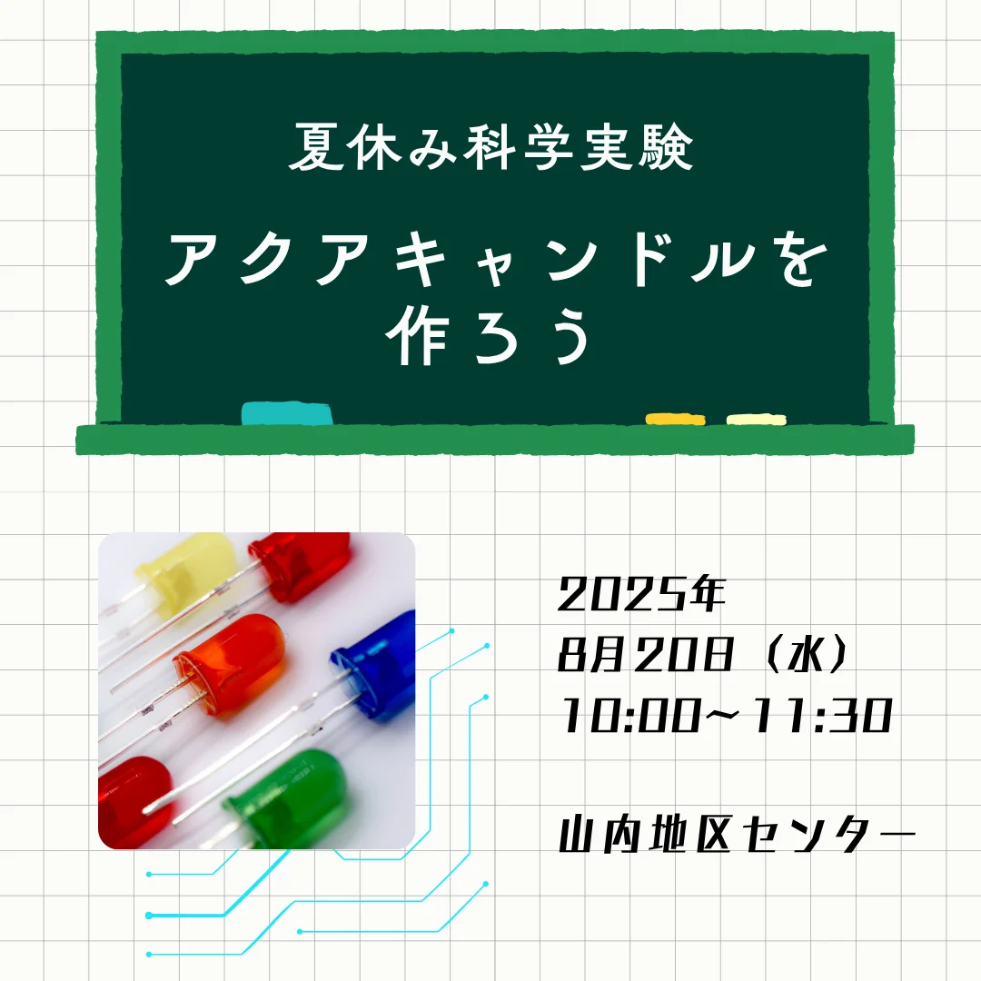アクアキャンドルを作ろう