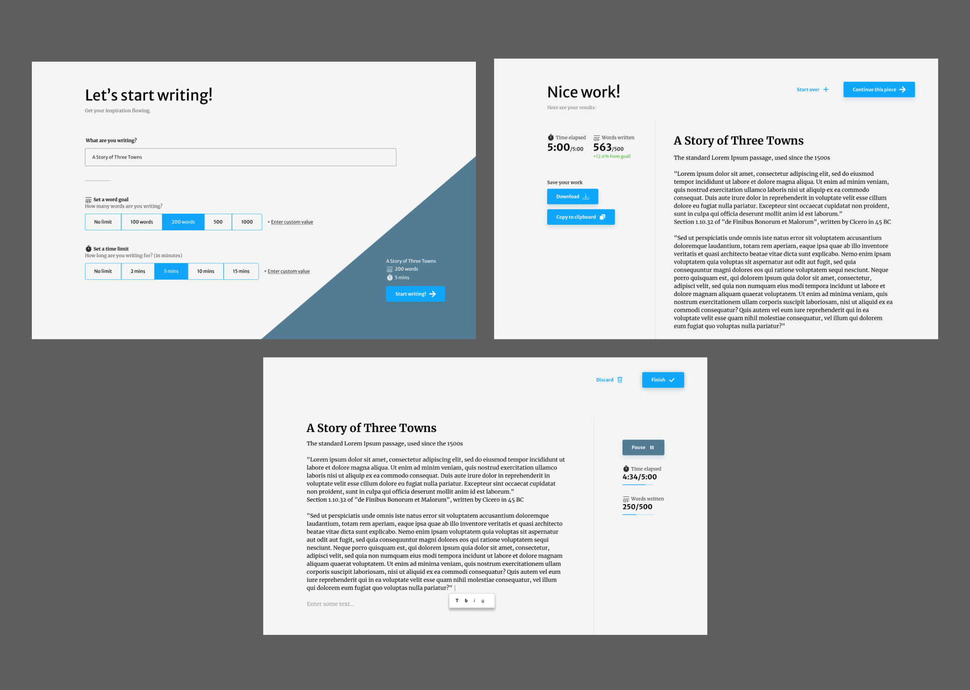 Revisiting the visual design a year after wrapping up the project. I incorporated UI design details I'd picked up since then, such as icons, typographic hierarchy, and layout.