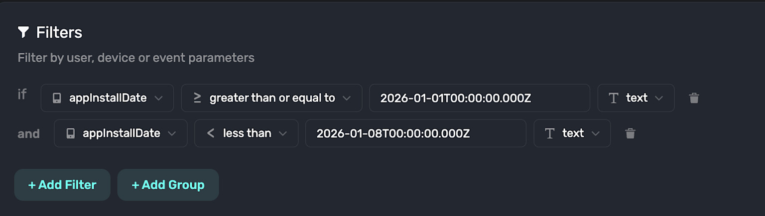 Capturing new installs for the first week of the new year.