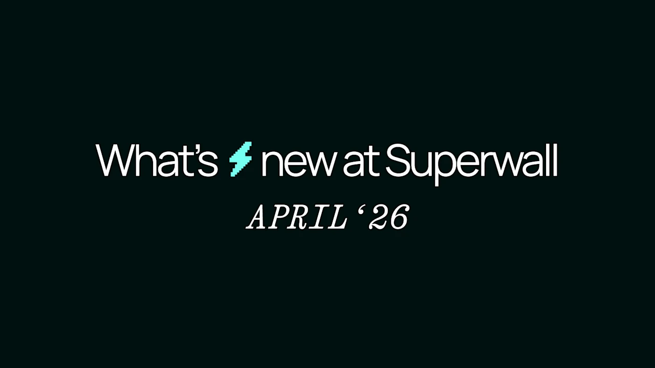 What's New in April'26: Flows Analytics, Custom Store Products, Web Checkouts, and AI in the dashboard. Plus a new iOS app.
