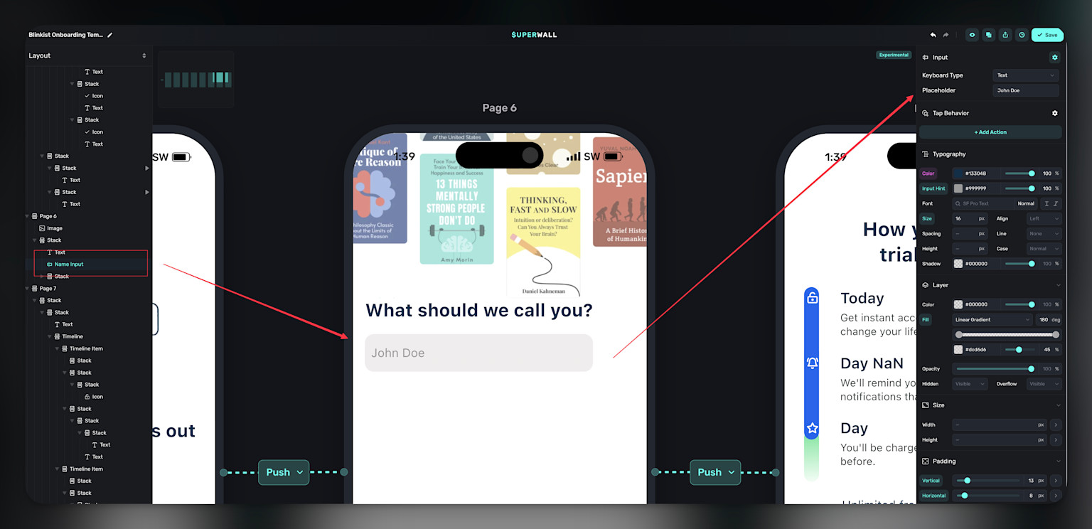 The new input element allows for open-ended user input.