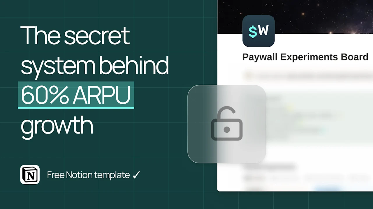 Paywall Experimentation System: A Free Notion Template Built on 100+ Tests