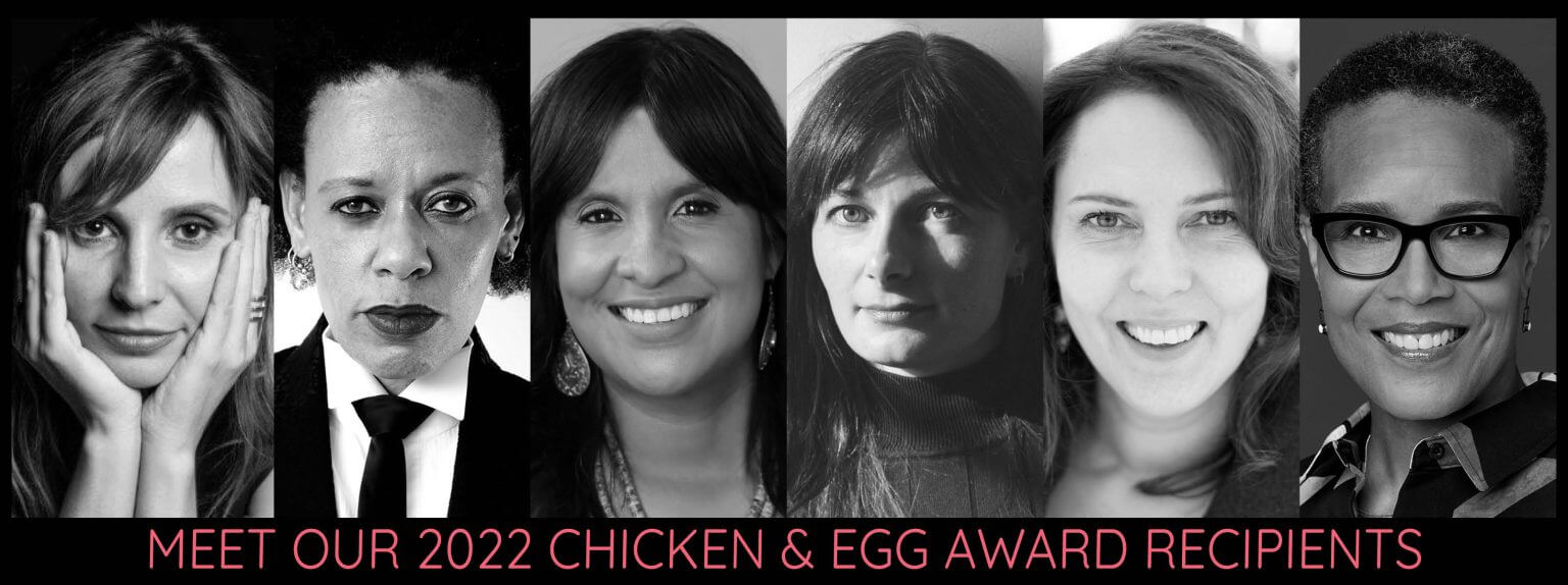 A series of headshots of six women looking at the camera. 2022 Chicken & Egg Award Recipients