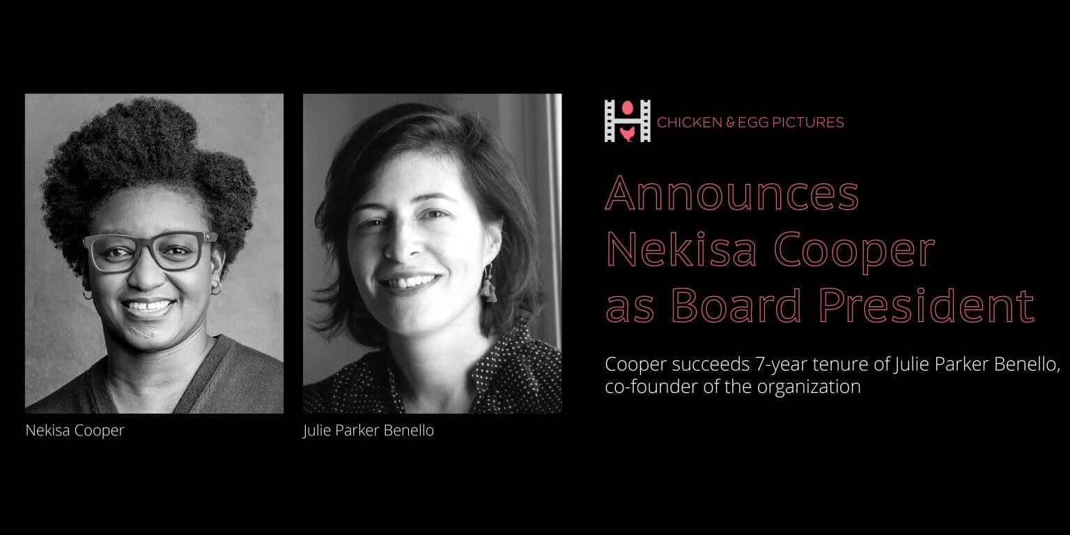 Graphic announcing Nekisa Cooper as Board President in 2023