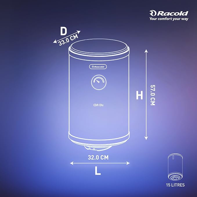 Racold CDR DLX 15L Vertical Water Heater (Geyser) - Image 3