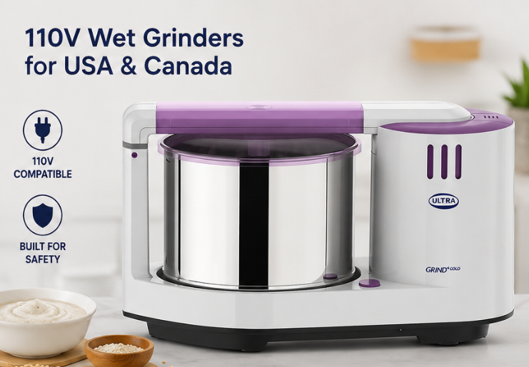 Elgi Ultra Wet Grinder Grind+ Gold 2ltr 110v For Use in USA and Canada Only  