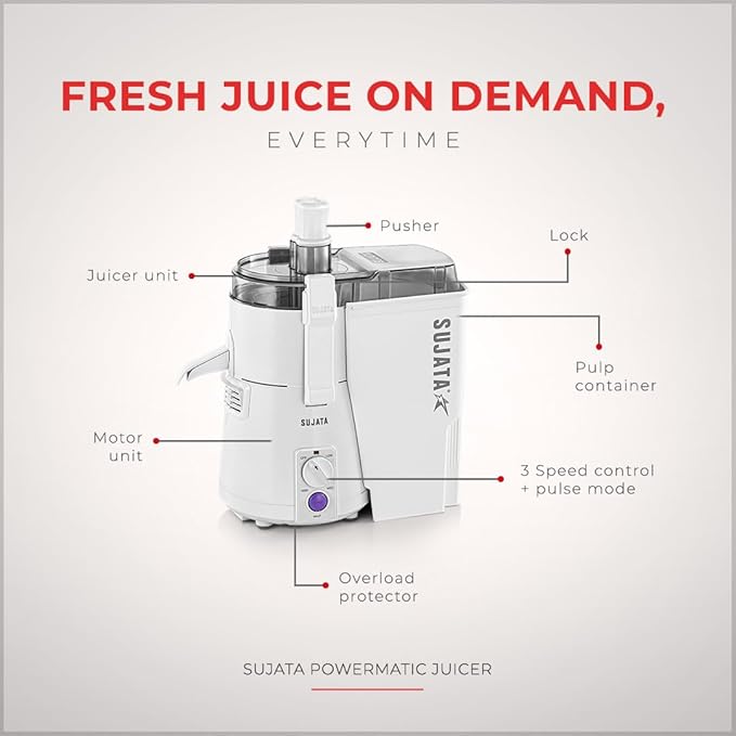 Sujata Powermatic Juicer 900w - Image 2