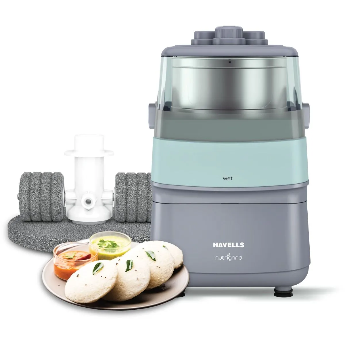 Havells Nutrigrind 400 W Wet & Dry Grinder Atta Mill  - Image 4