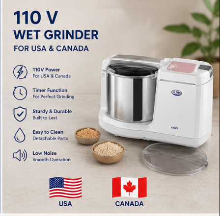Elgi Ultra Wet Grinder Grind+ Gold 2ltr 110v For Use in USA and Canada Only   - Image 3