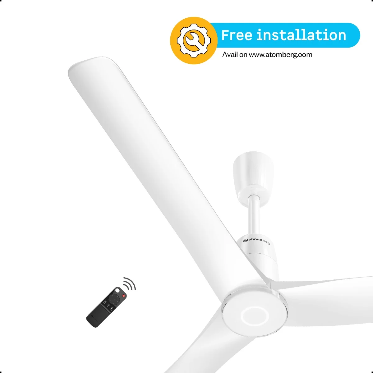 Atomberg Aris Contour Smart Ceiling Fan White 1200mm - Image 2