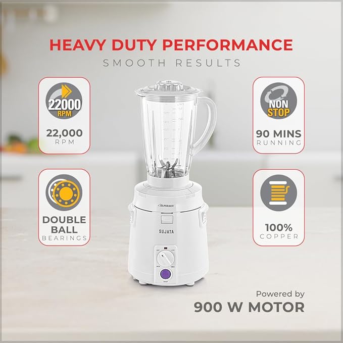 Sujata Supermix Mixer Grinder 900w - Image 3