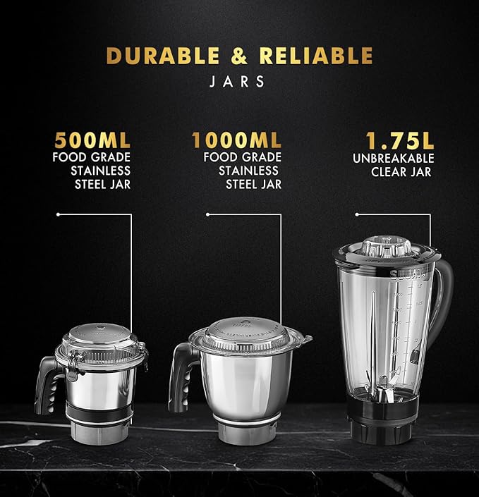 Sujata MG01 Mixer Grinder 1000Watts - Image 2