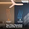 Crompton Silent Pro Fluido Wave 1200mm iOT BLDC Ceiling Fan Cinnamon Blush - Image 4