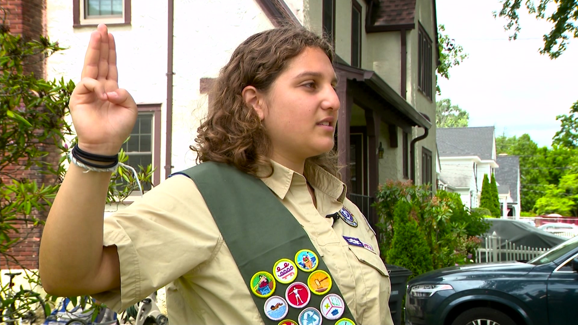 Hudson's first female Eagle Scout relishes local trailblazing role