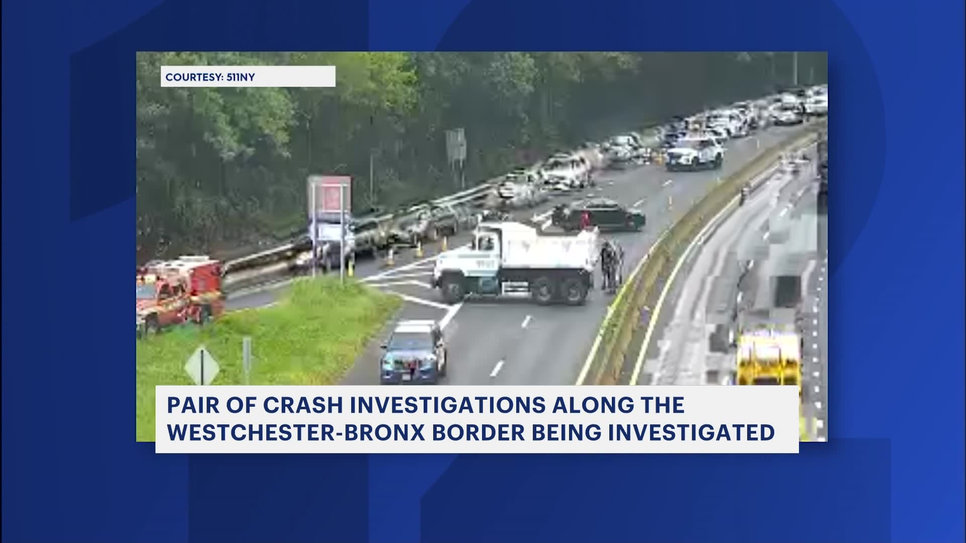 WestchesterBronx border crashes that shut down Hutchinson River