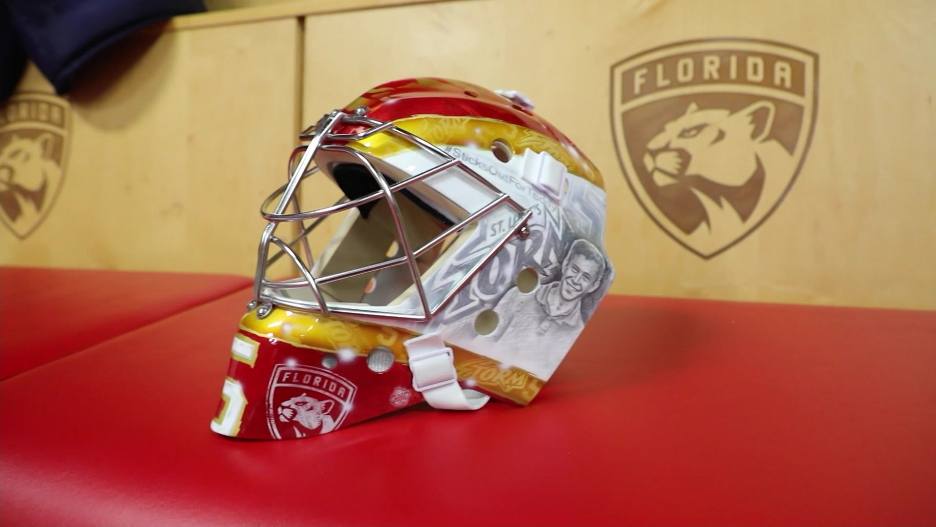 Florida Panthers goalie Spencer Knight honors Teddy Balkind's
