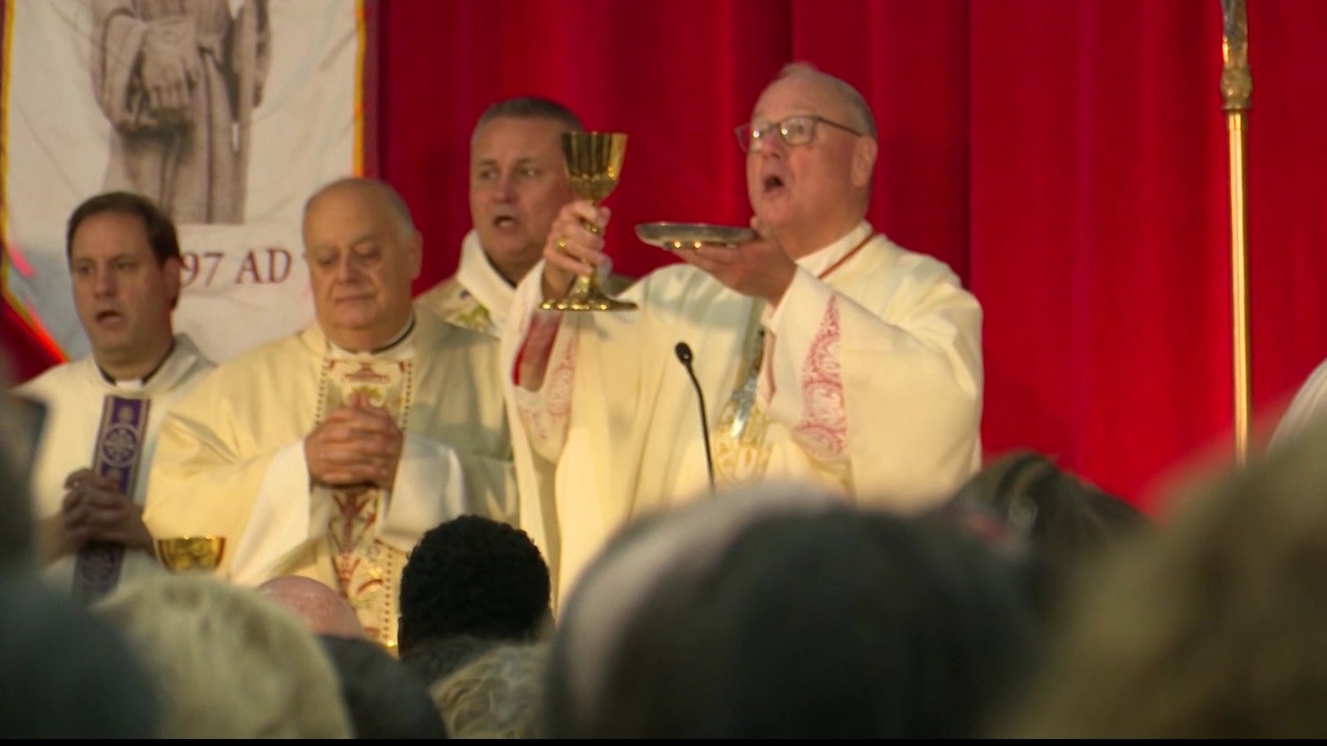 Cardinal Archbishop Timothy Dolan Celebrates Mass At Iona University