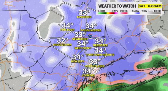 WEATHER TO WATCH: Wintry Mix For Friday In The Hudson Valley Before ...