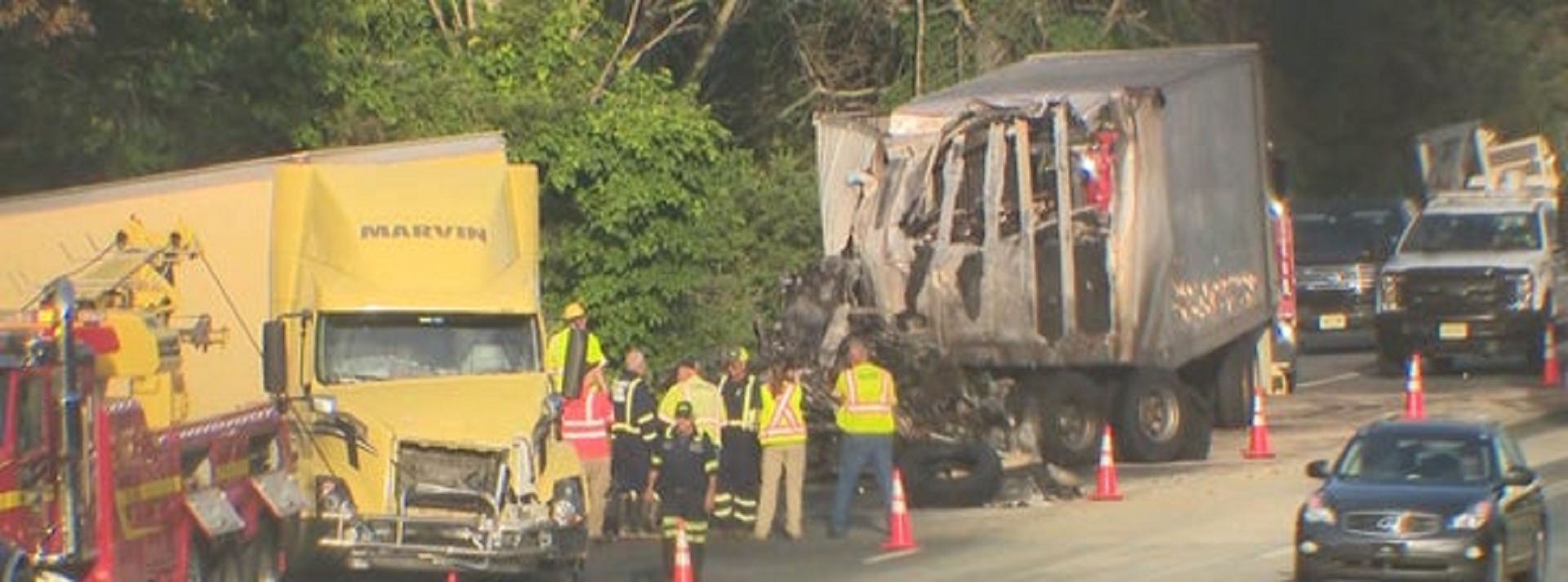 State Police Driver Killed Following Crash Involving Multiple Tractor Trailers On I 78 5119