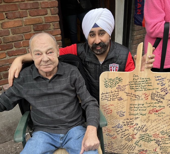 Dom Castellitto with Hoboken mayor