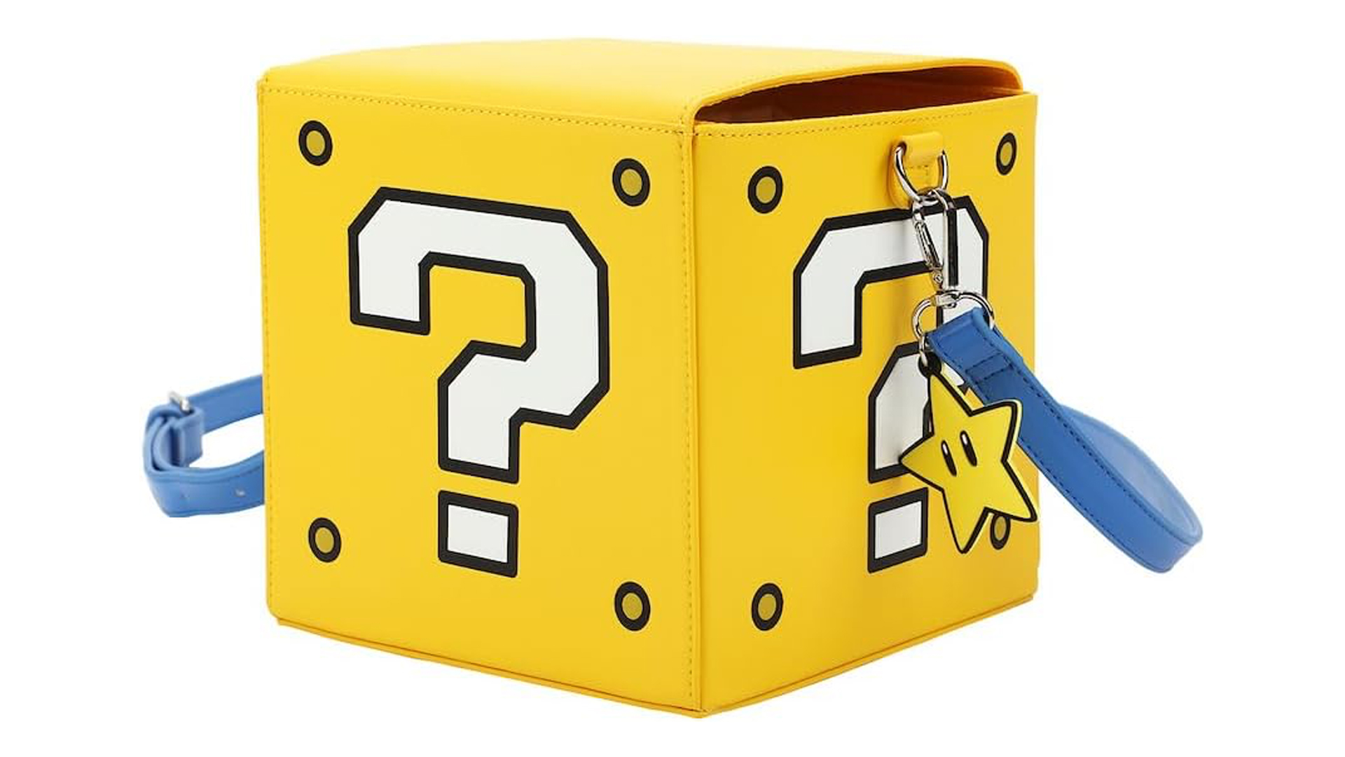 Super Mario Bros Question Mark Block Novelty Crossbody Bag