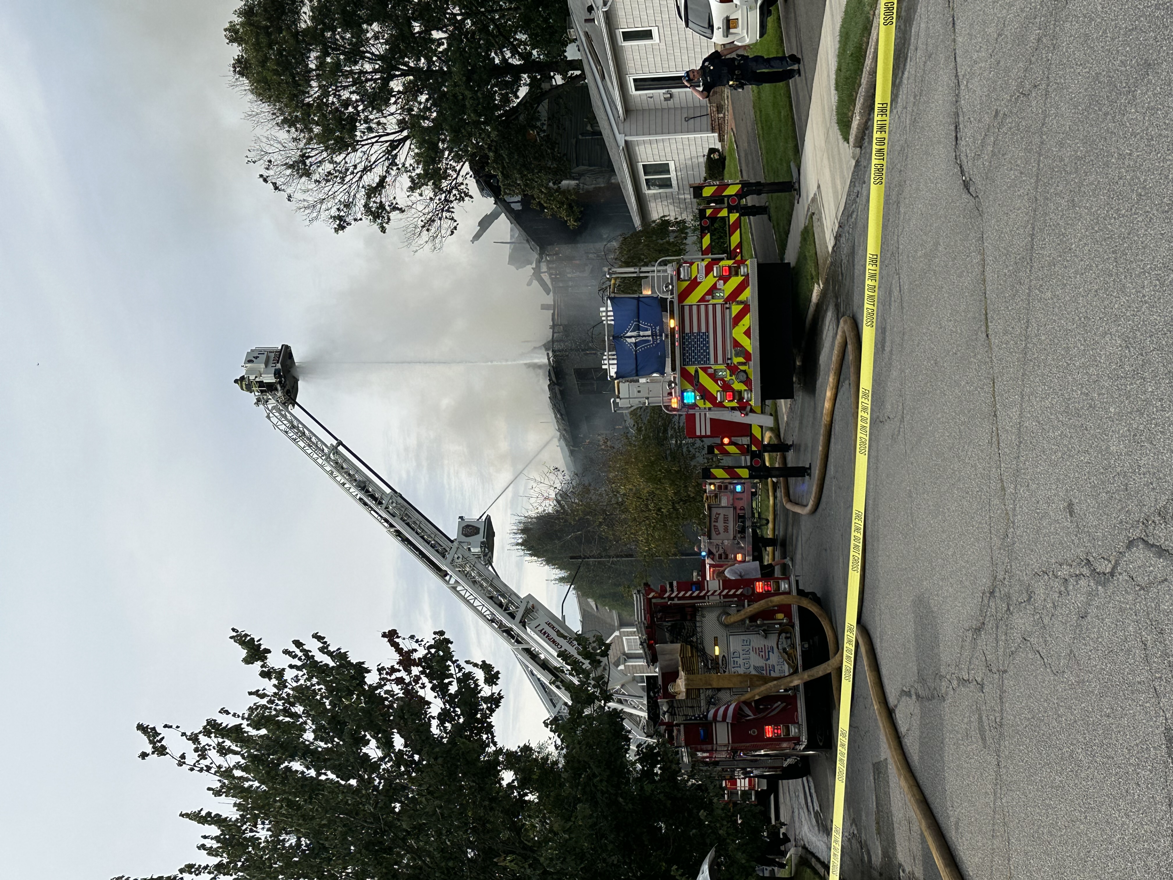 Fire Crews Extinguish Flames That Engulfed Plainview Home