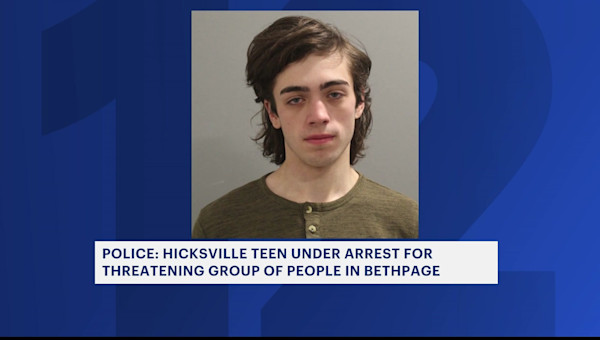 Police: Hicksville man arrested for 'menacing' 4 men with weapon in