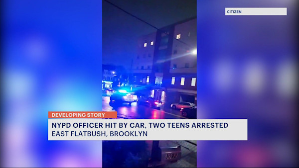 Driver strikes NYPD officer with stolen vehicle; teen suspects arrested