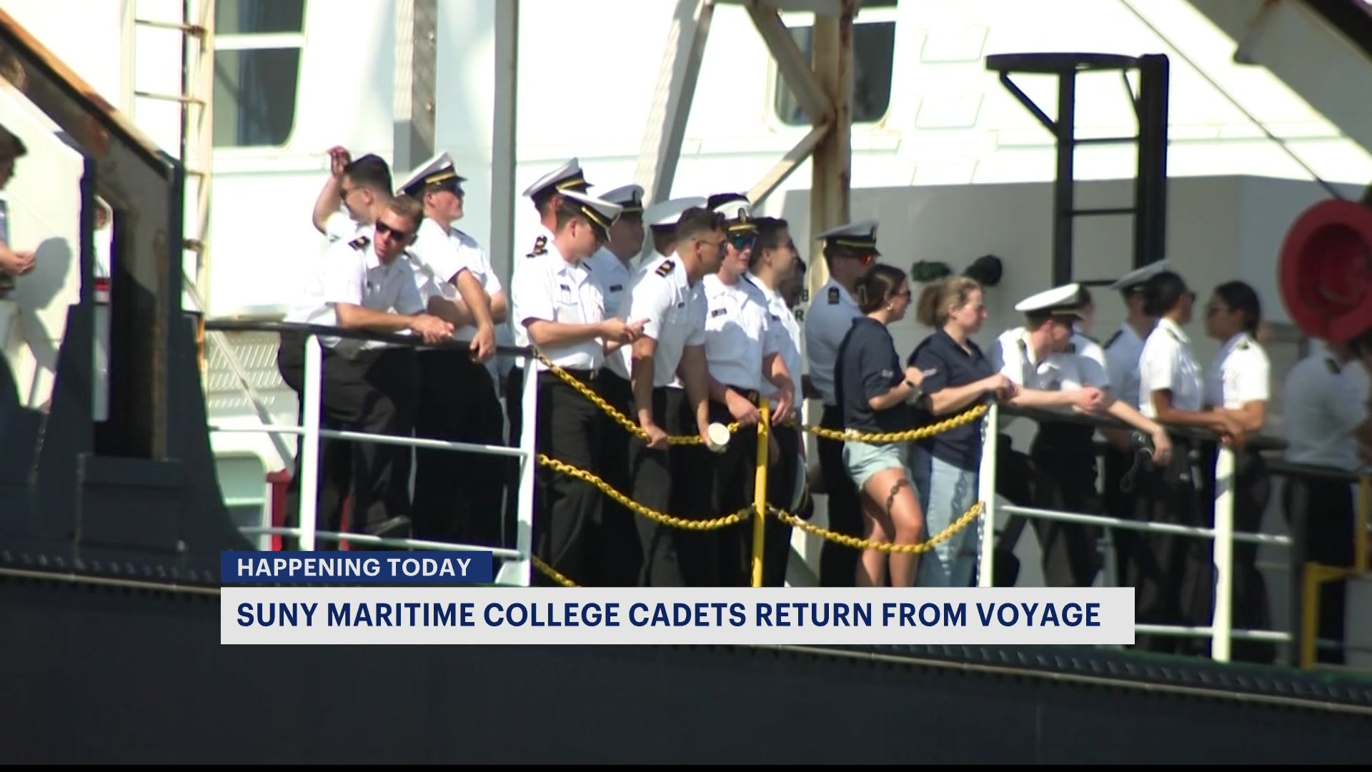 SUNY Maritime cadets drop anchor after training ship's final Summer Sea