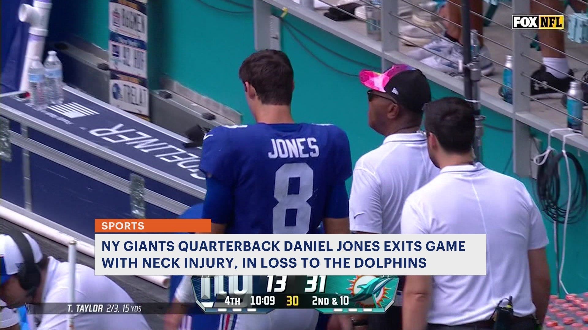 NY Giants QB Daniel Jones OUT for Sunday's game vs. Miami Dolphins